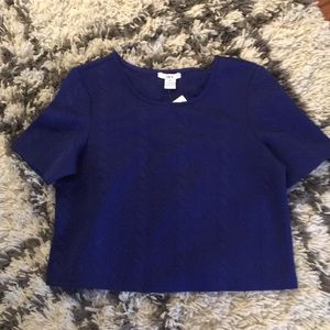 Bar III Women’s Quilted Sapphire Crop Top